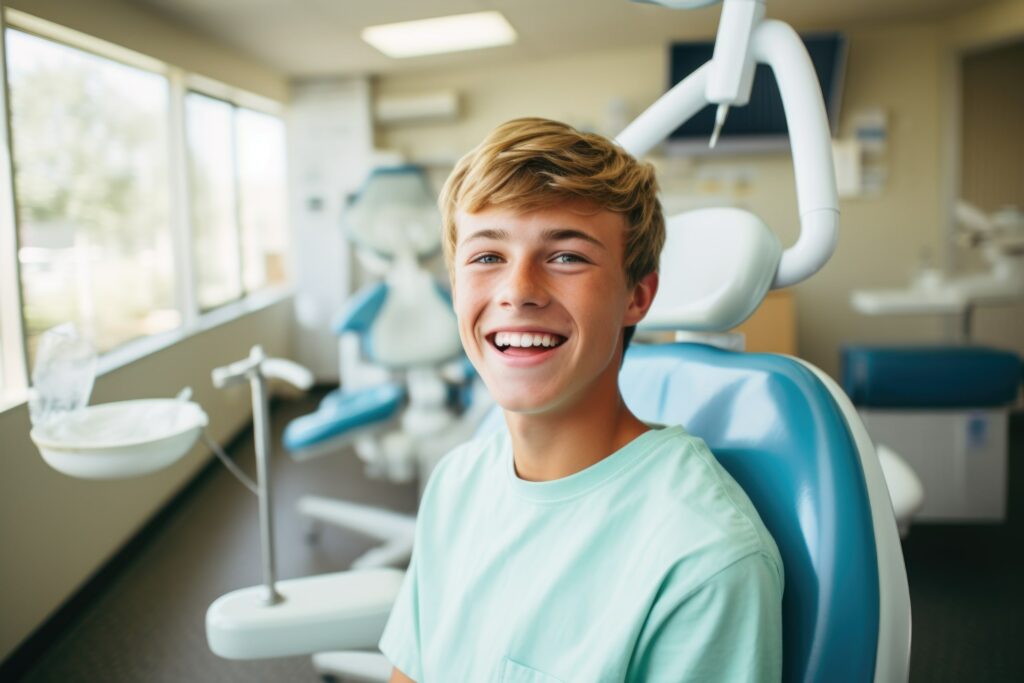 Teen at Pediatric Dentist